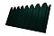 Профнастил С10B фигурный 0,5 Satin с пленкой RAL 6005 зеленый мох