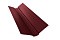 Планка ендовы верхней фигурной 100x100 0,45 Drap RAL 3005 красное вино