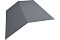Планка конька плоского 145х145 0,5 Satin с пленкой RAL 9006 бело-алюминиевый