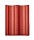 Цементно-песчаная черепица рядовая, Протектор, Красный, Braas