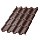 Металлочерепица МЕТАЛЛ ПРОФИЛЬ Монтерроса-M (PURMAN-20-RR32-0.5)