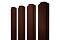 Штакетник Прямоугольный фигурный 0,5 Velur20 RR 32 темно-коричневый