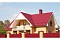 Металлочерепица Классик ("Classic") v01 0,5 Satin RAL 3005 красное вино