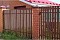 Штакетник П-образный А 0,45 Drap RAL 8004 терракота