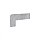 Плинтус угловой левый ZANQUIN RECTO SILVER IZQDA