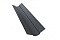 Планка ендовый верхней фигурной 70x70 0,5 GreenCoat Pural Matt RR 23 темно-серый (RAL 7024 мокрый асфальт)