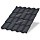 Металлочерепица МЕТАЛЛ ПРОФИЛЬ Монтекристо-SL NormanMP (ПЭ-01-7024-0.5)