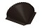 Заглушка малая конусная Стальной бархат RR 32 темно-коричневый