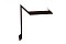 Планка ветровая для мягкой кровли двойная завальцовка 60х30х90 0,45 PE с пленкой RAL 8017 шоколад