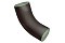 Колено 60 град Optima Matt 90мм RAL 8017